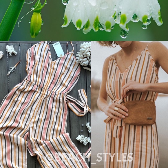 Roxy Pants - 🌴🌼ROXY- CHA CHA FOR NOW WOVEN JUMPSUIT🌼🌴